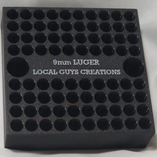 .50 Cal Ammo Can 9mm Organizer – 80 Round Stackable Trays